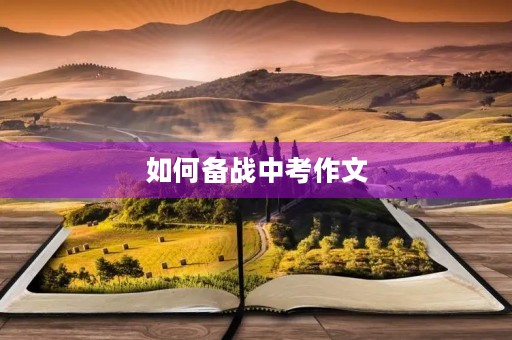 如何备战中考作文
