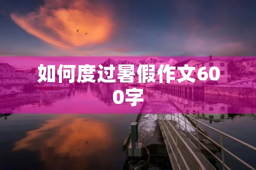如何度过暑假作文600字
