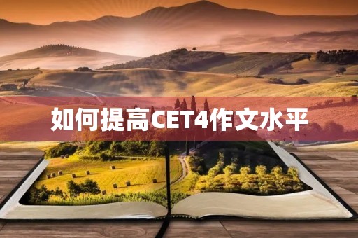 如何提高CET4作文水平