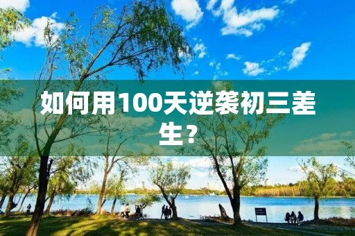 如何用100天逆袭初三差生？