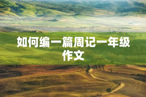 如何编一篇周记一年级作文