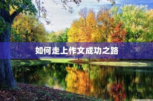 如何走上作文成功之路 如何走上作文成功之路