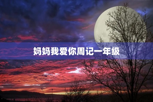 妈妈我爱你周记一年级