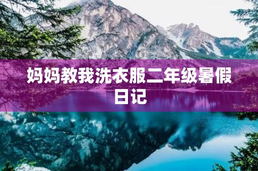 妈妈教我洗衣服二年级暑假日记