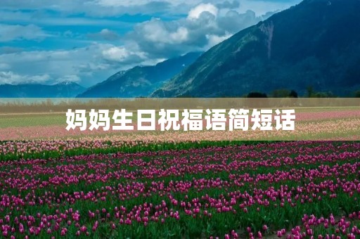 妈妈生日祝福语简短话,妈妈生日接地气文案