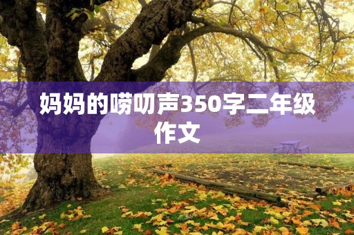 妈妈的唠叨声350字二年级作文