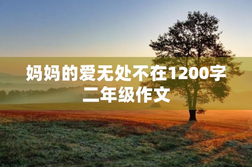 妈妈的爱无处不在1200字二年级作文