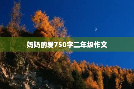 妈妈的爱750字二年级作文 妈妈的爱750字二年级作文