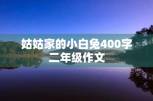 姑姑家的小白兔400字二年级作文