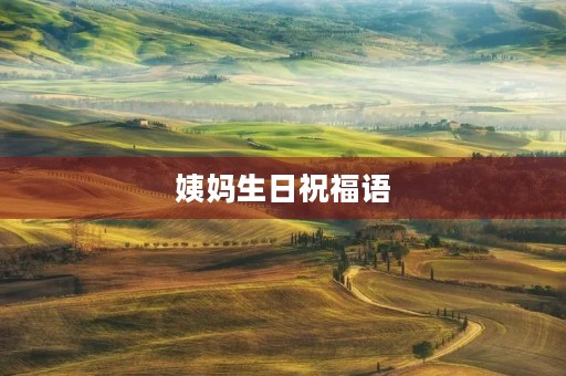 姨妈生日祝福语(祝姨妈生日简短大气) 姨妈生日祝福语(祝姨妈生日简短大气)