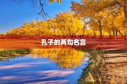 孔子的两句名言(孔子的两句名言名句) 孔子的两句名言(孔子的两句名言名句)