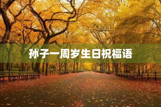 孙子一周岁生日祝福语,祝福孙子周岁生日的话语