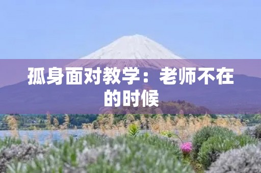 孤身面对教学:老师不在的时候 孤身面对教学:老师不在的时候