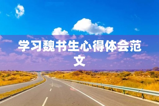 学习魏书生心得体会范文