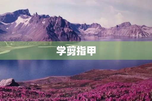 学剪指甲 学剪指甲