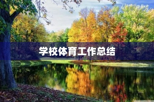 学校体育工作总结,学校体育教育工作总结 学校体育工作总结,学校体育教育工作总结