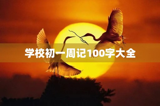 学校初一周记100字大全