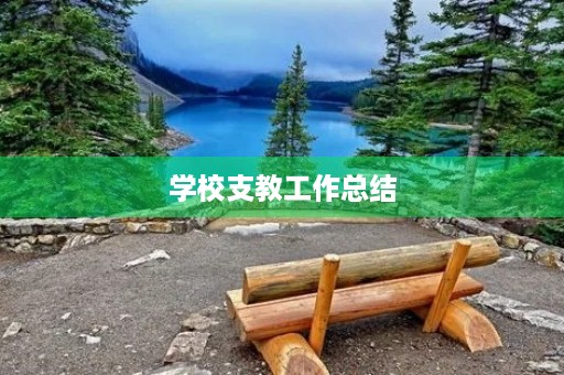 学校支教工作总结