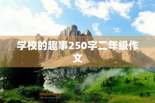 学校的趣事250字二年级作文