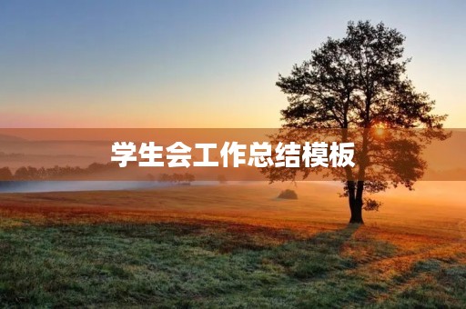 学生会工作总结模板