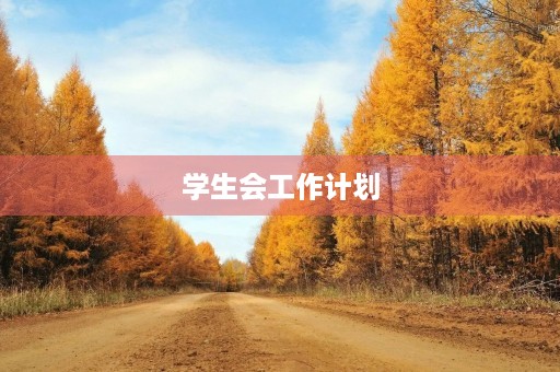 学生会工作计划