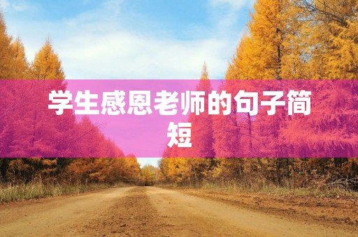 学生感恩老师的句子简短,学生感恩老师的祝福语简短 学生感恩老师的句子简短,学生感恩老师的祝福语简短