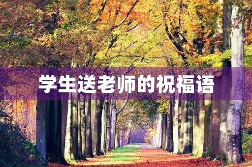 学生送老师的祝福语(适合家长感谢老师的短句)