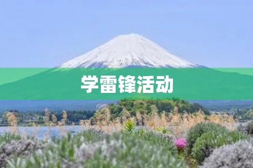 学雷锋活动 学雷锋活动