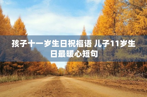 孩子十一岁生日祝福语 儿子11岁生日最暖心短句