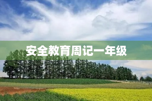 安全教育周记一年级