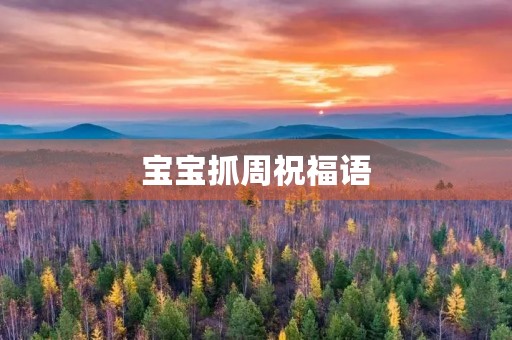 宝宝抓周祝福语(一周岁抓周寄语)