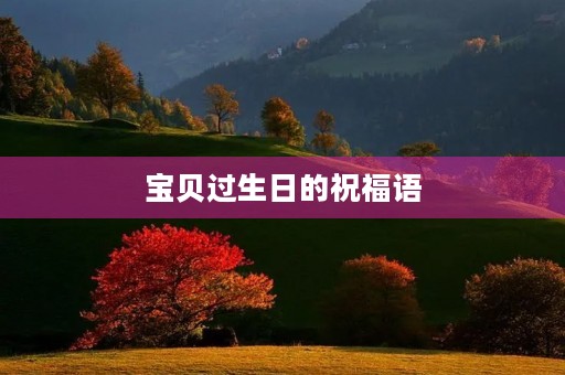 宝贝过生日的祝福语(好的祝福语有哪些)