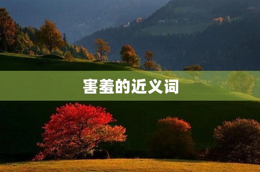 害羞的近义词(害羞的近义词是什么) 害羞的近义词(害羞的近义词是什么)