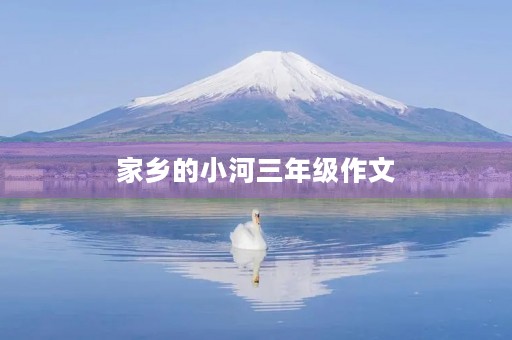 家乡的小河三年级作文