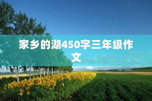 家乡的湖450字三年级作文 家乡的湖450字三年级作文