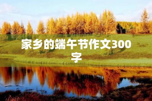 家乡的端午节作文300字