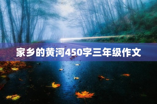 家乡的黄河450字三年级作文
