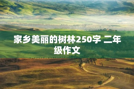 家乡美丽的树林250字 二年级作文