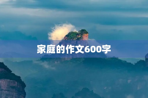 家庭的作文600字 家庭的作文600字