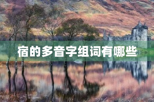 宿的多音字组词有哪些(宿的组词) 宿的多音字组词有哪些(宿的组词)