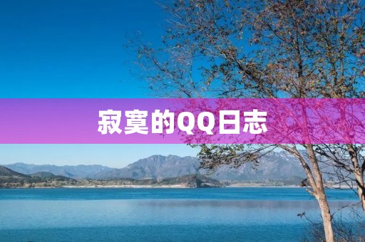 寂寞的QQ日志，流淌着伤感的文字