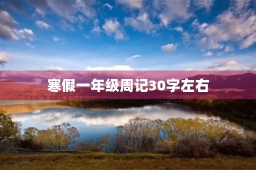 寒假一年级周记30字左右 寒假一年级周记30字左右