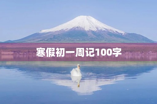 寒假初一周记100字 寒假初一周记100字