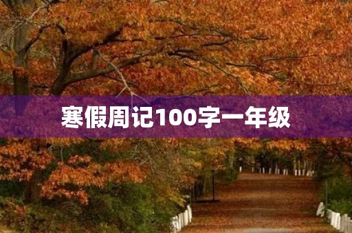 寒假周记100字一年级 寒假周记100字一年级