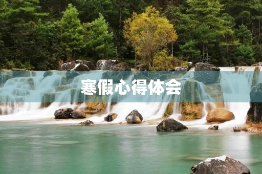 寒假心得体会 寒假心得体会