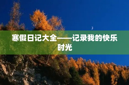 寒假日记大全——记录我的快乐时光 寒假日记大全——记录我的快乐时光