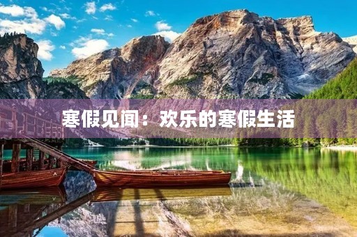 寒假见闻：欢乐的寒假生活