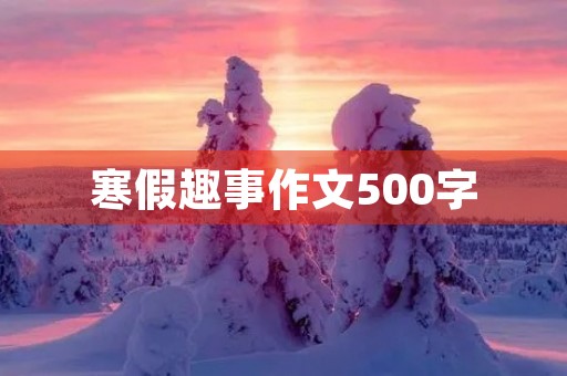 寒假趣事作文500字 寒假趣事作文500字