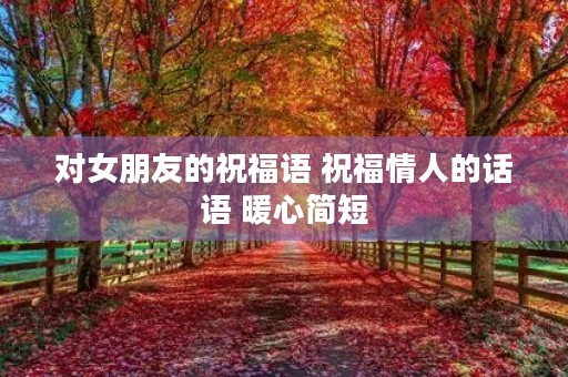 对女朋友的祝福语 祝福情人的话语 暖心简短