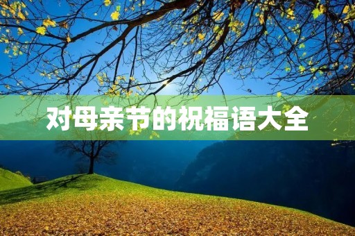 对母亲节的祝福语大全(母亲节寄语)